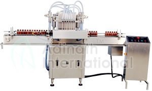 Automatic Six Head Volumetric Liquid Filling Machine | Adinath Pharma Machinery Automatic Six Head Volumetric Liquid Filling Machine