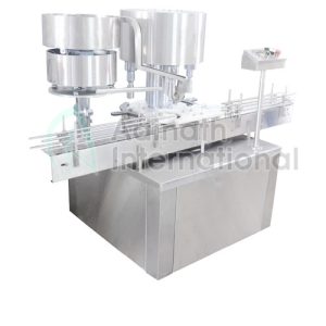 Automatic Six Head Bottle ROPP Capping Machine | Adinath Pharma Machinery Automatic Six Head Bottle ROPP Capping Machine